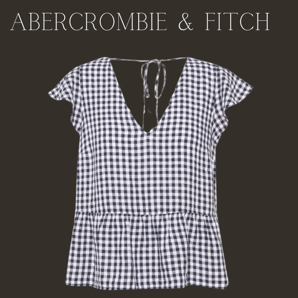 Abercrombie & Fitch Tops - Abercrombie & Fitch Women's Babydoll Peplum Smocked Blouse